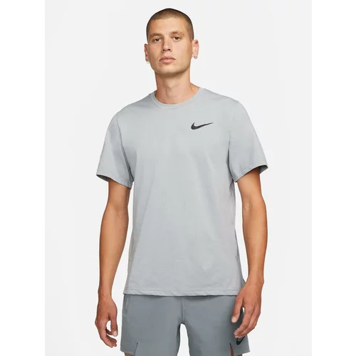 Nike Tehnička sportska majica siva / kameno siva / crna