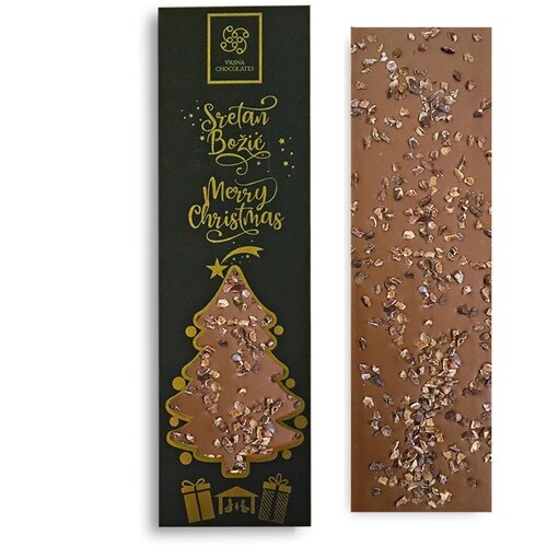 Vrsna Chocolates Čokolada s prženim kakao sjemenkama, 100g Slike