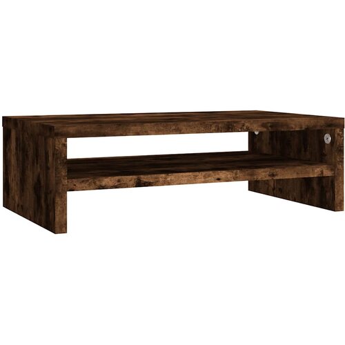  Stalak za monitor boja dimljenog hrasta 42 x 24 x 13 cm drveni Slike