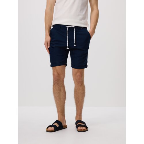 Reserved Slim fit kratke hlače - mornarsko plava Cijene