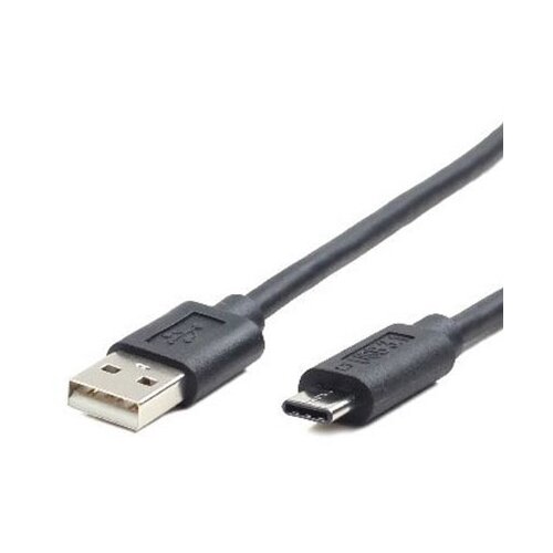  2,0 kabal AM to Type-C AM/CM, 1m, BLACK, GEMBIRD CCP-2-AMCM-1M Slike