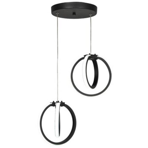 VISILICA Črna kovinska LED viseča svetilka ø 20 cm Sezen – Cene