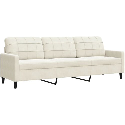 vidaXL Kavč trosed krem 210 cm žamet, (21255991) Cene