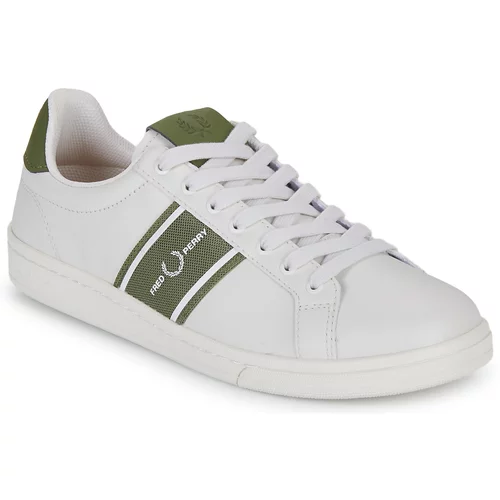 Fred Perry B721 LEA/GRAPHIC BRAND MESH Bež