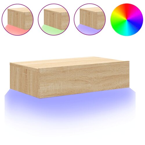 Maison Chic TV omarica - TV stojalo - Televizijska omarica z LED lučkami sonoma hrast 60x35x15,5 cm, (21699594) Cene