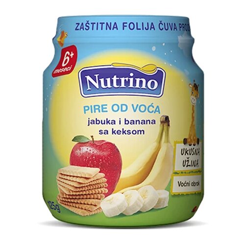 Nutrino kašica jabuka i banana sa keksom 125g Cijene