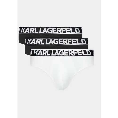 Karl Lagerfeld Set 3 sponjic Full Elastic Brief Set (3X) 235M2114 Črna