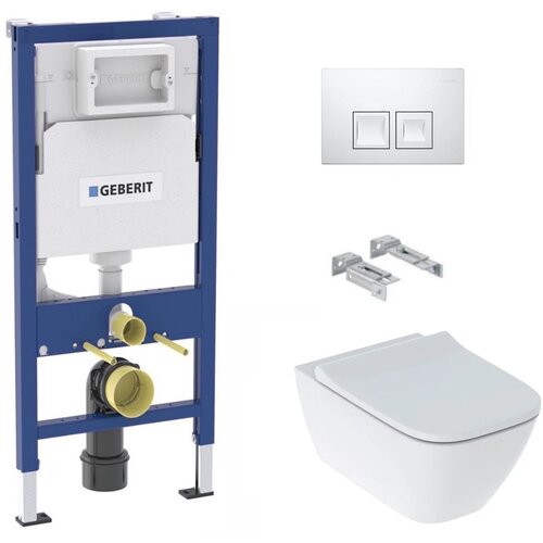Geberit KOGEGESSD35W smyle square wc školjka s podometnim splakovalnikom duofix 458.103.00.1 Delta35 Cene
