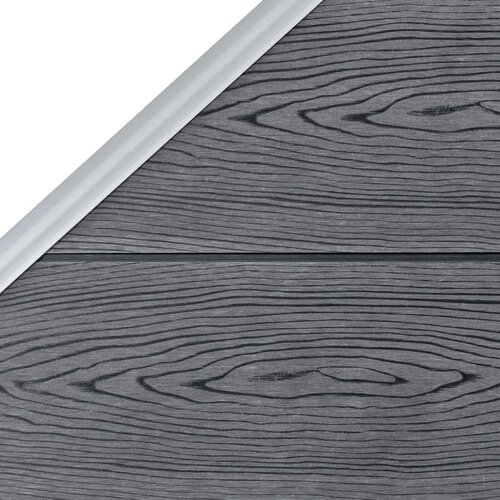 VidaXL set WPC ograda 7 kvadratnih + 1 kosa 1311 x 186 cm sivi Slike