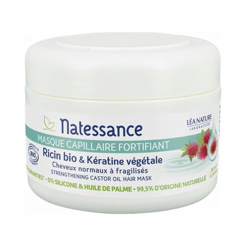 Natessance Krepilna maska za lase ricinus in keratin Slike