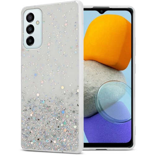 Cadorabo Ohišje, združljivo z Samsung Galaxy M23 5G in prozorna z bleščicami - Zaščitni ovitek iz prožnega silikona TPU s svetlečimi bleščicami, (20859862) Cene