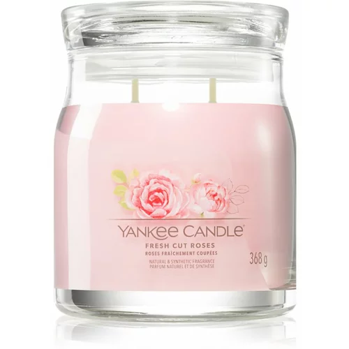 Yankee Candle Fresh Cut Roses dišeča sveča 368 g