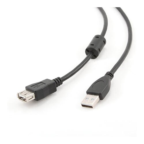  2.0 kabal GEMBIRD CCF-2-AMAF-15, 4,5m, A-A ext cable, premium, ferrit Slike