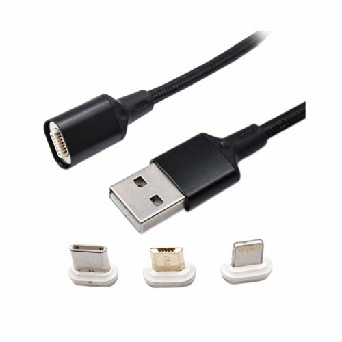 USB kabel magnetni, USB A- Micro B+USB-C+Apple,1m 101-20 Slike