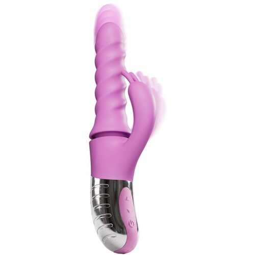 Good Vibes Only 360&deg; rotacijski in potisni rabbit vibrator roza Cene