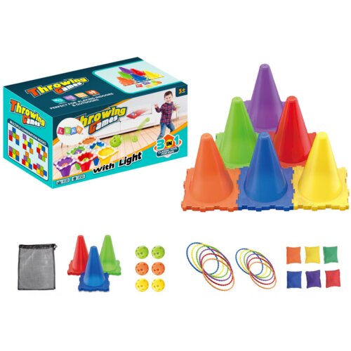  Set sportske igre spretnosti 3u1 - šarena Cene
