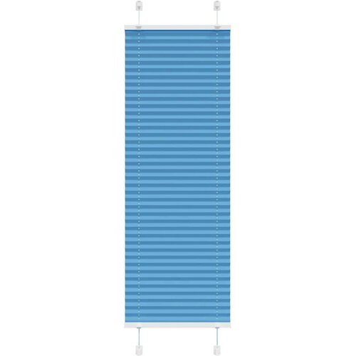 vidaXL Plisirana senčila modra 50x150 cm, širina blaga 49,4 cm, poliester, (5000297456) Cene