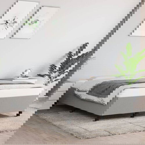 VidaXL Posteljni okvir svetlo siv 120x200 cm blago Slike