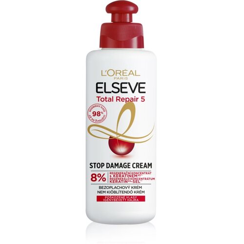 L´Oréal Paris elseve Total Repair 5 Stop Damage Cream krema bez ispiranja za oštećenu kosu 200 ml za žene Cijene