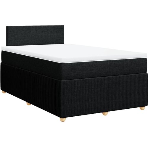 Maison Chic Box spring postelja - Vzmetna postelja z vzmetnico črn 120x200 cm blago SL16737, (21884320) Cene