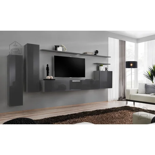 ASM Meble Dnevni TV regal Switch I 330 cm - grafit