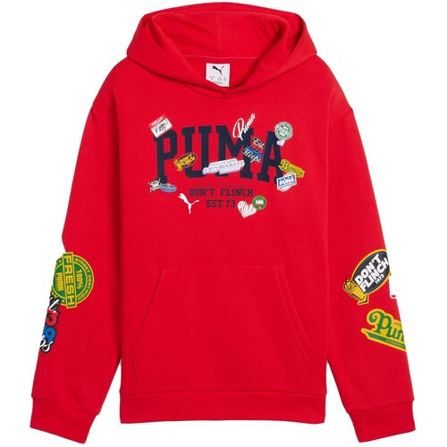 Puma Puloverji Basketball Hooperhotline Hoodie Fl B Rdeča Slike