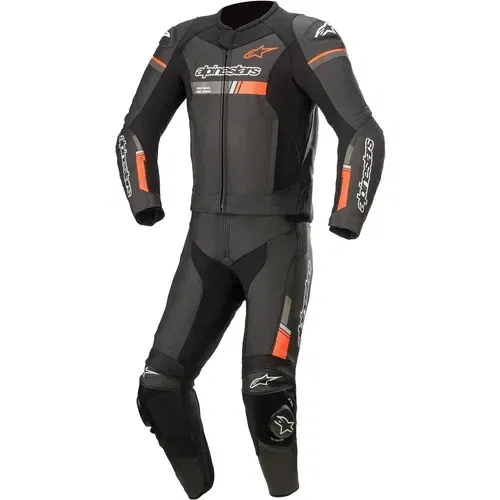 Alpinestars GP Force Chaser Leather Suit 2 Pc Black/Red Fluo 52 Dvodjelni moto kombinezon