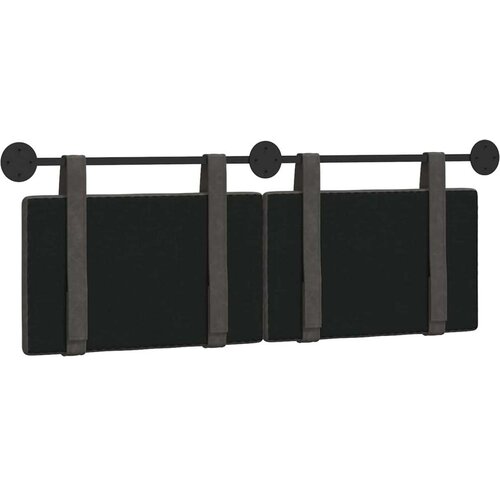  Držeće uzglavlje Zidne Crna 150 x 55 x 5 cm Antikni PU - Crna 140 cm bez LED Slike