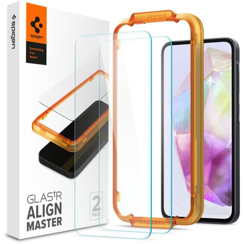 Spigen Glas.tR Align Master (2 kosa) za Samsung Galaxy A35 5G - prozoren Cene