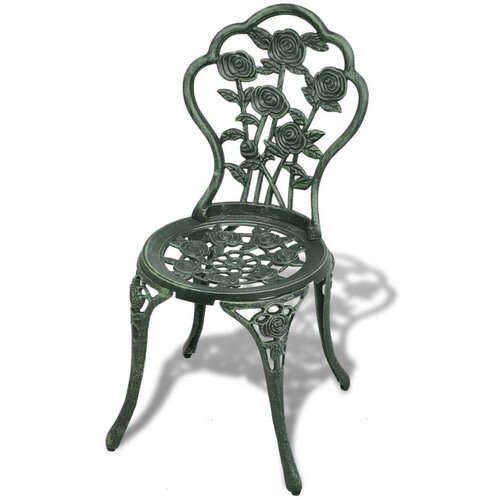 Bistro 3-dijelni bistro set od lijevanog aluminija zeleni Slike