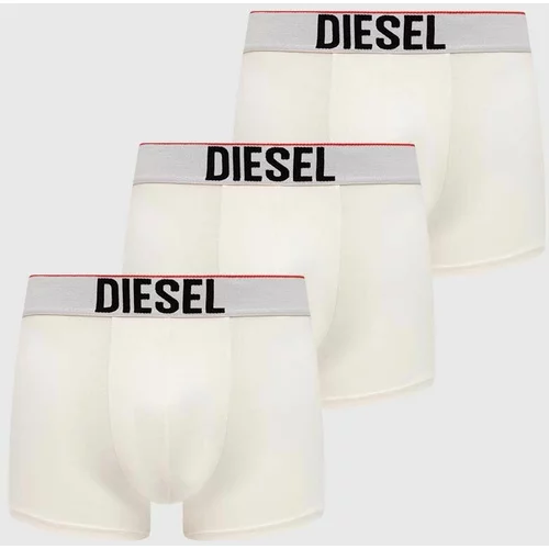Diesel Boksarice 3-pack moški, bela barva