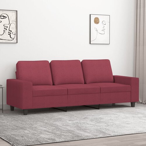  Trosjed od tkanine crvena boja vina 180 cm Slike