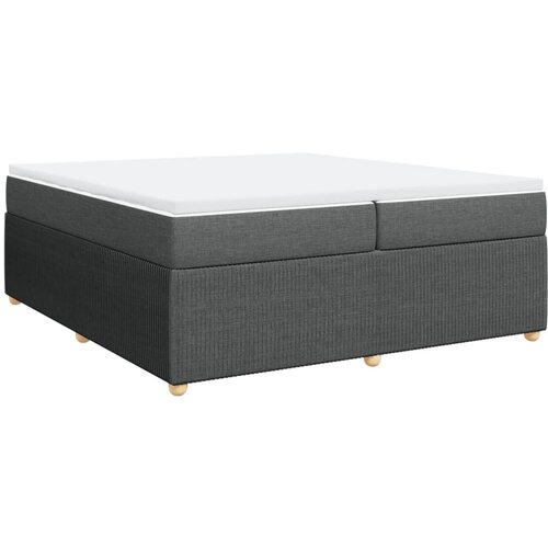 Maison Chic Box spring postelja - Vzmetna postelja z vzmetnico temno siva 200x200 cm blago SL5437, (21905426) Cene