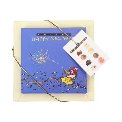 Zotter Schokoladen Bio &amp;Scaron;katla pralin Happy New Year Slike