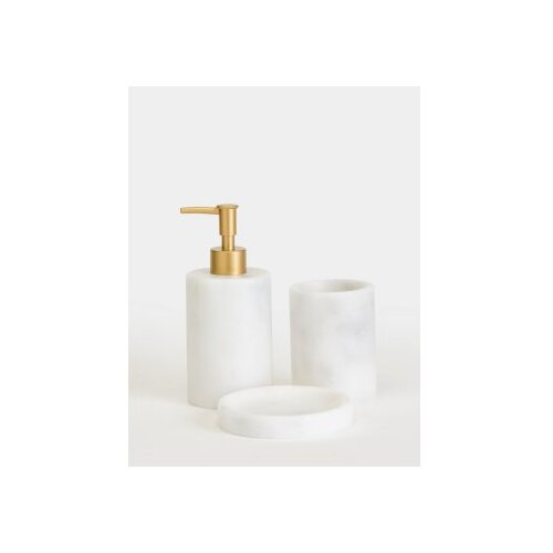 WALLXPERT kupatilo set (3 dela) flora white matte gold Cene