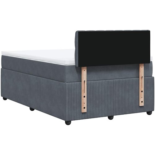  Krevet box spring s madracem tamnosivi 120 x 190 cm bar&amp;scaron;un Slike