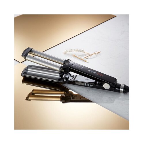 BaBylissPRO Curling Iron Ionic 3D Waver 2369TTE uvijač za trostruke kovrče za kosu BAB2369TTE Slike