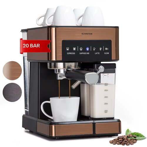 Klarstein arabica comfort aparat za espresso, kovinski baker, (20967317) Cene