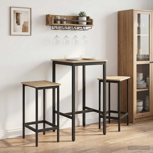  Stol za bar 52 x 52 x 110 cm Konstruirano drvo Hrast sonoma Slike