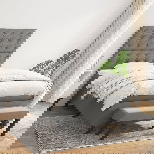 The Living Store Box spring postelja z vzmetnico temno siva 80x200 cm blago - Box Spring Postelja, (21517044) Slike