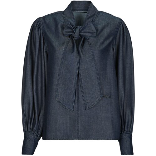 Karl Lagerfeld Topi & Bluze FLUID DENIM BLOUSE Modra Cene