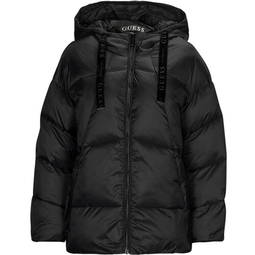 Guess Puhovke LETIZIA HOODED PUFFA Črna Slike