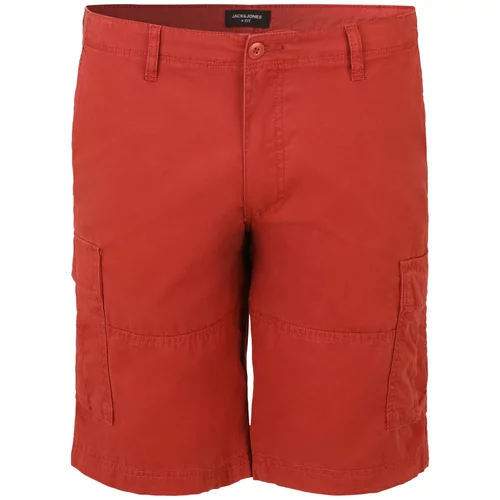 Jack & Jones Plus Cargo hlače 'COLE CAMPAIGN' neonsko crvena