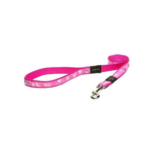 Rogz scooter povodac za pse, m, pink paw Slike