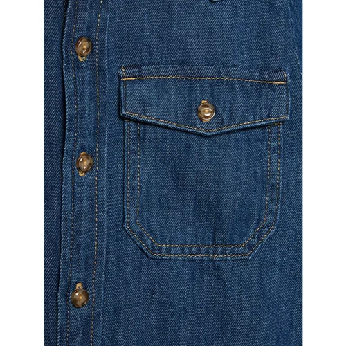 United Colors Of Benetton Jeans srajca 5AD6CQ02M Modra Regular Fit