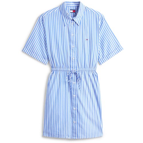 Tommy Jeans Dolga srajca nebe&scaron;ko modra / bela Cene