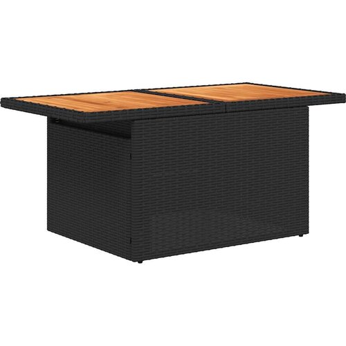 vidaXL 8-dijelni set vrtnih sofa od poliratana s jastucima crni bagrem Cene