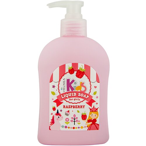Velnea kids tečni sapun za devojčice rasberry 250ml Slike