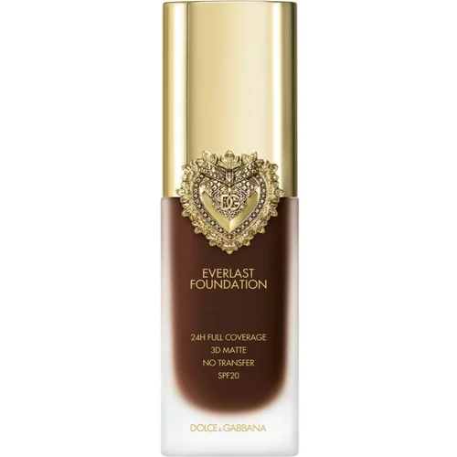 Dolce & Gabbana Flawless Everlast Foundation intenzivni make-up za prekrivanje s dugotrajnim učinkom SPF 20 nijansa 40C DEEP 27 ml