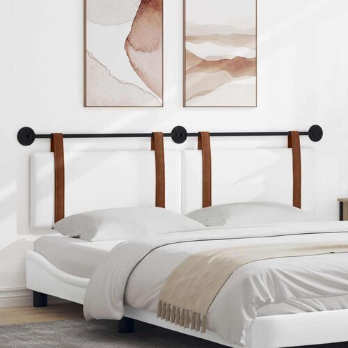  Držeće uzglavlje Zidne Bijeli 190 x 55 x 5 cm Antikni PU - Bijeli 180 cm bez LED Cene